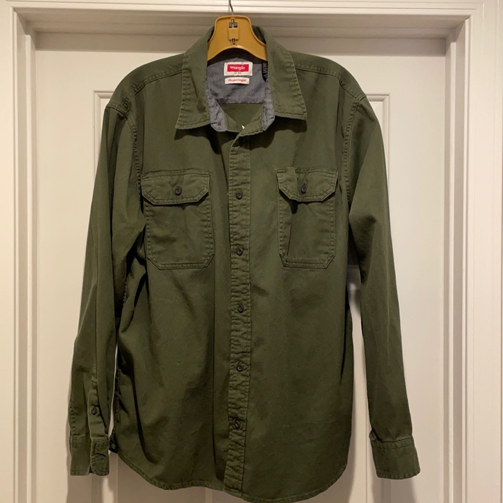 Wrangler Cotton Long Sleeve Button Up - L